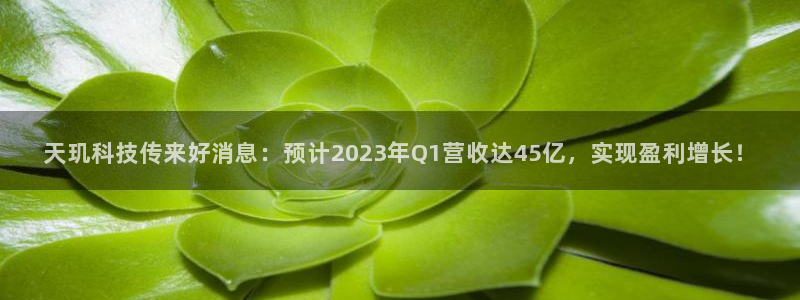 天玑科技传来好消息：预计2023年Q1营收达45亿，实现盈利增长！