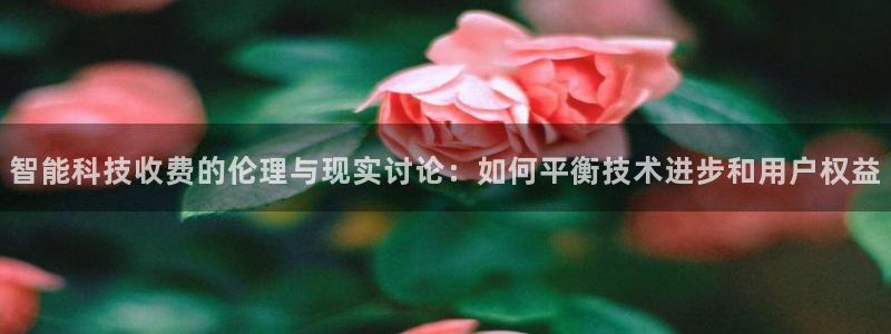 智能科技收费的伦理与现实讨论：如何平衡技术进步和用户权益